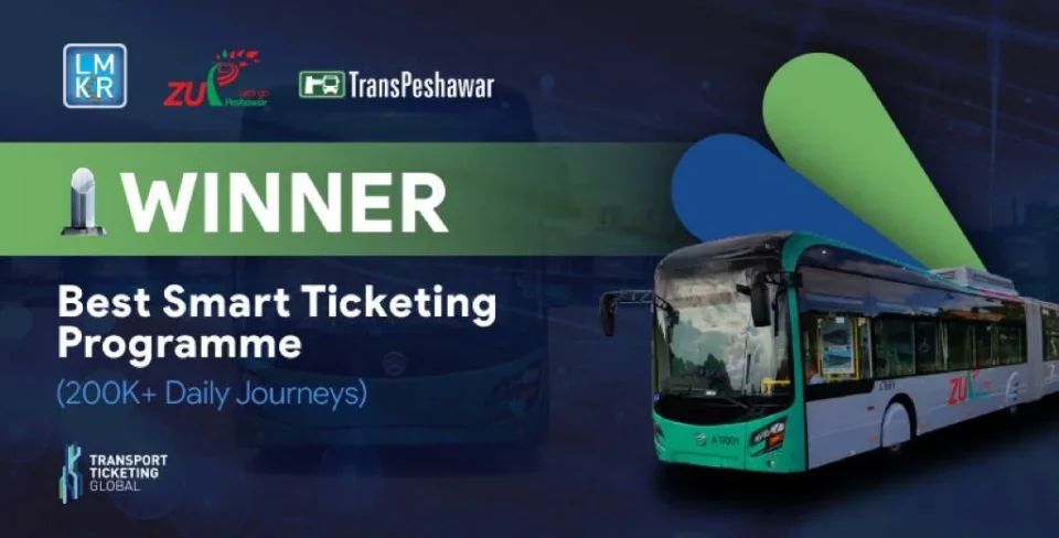 TransPeshawar gets global recognition for best smart ticketing